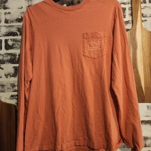 Vineyard Vines Men's Salmon Long Sleeve Shirt